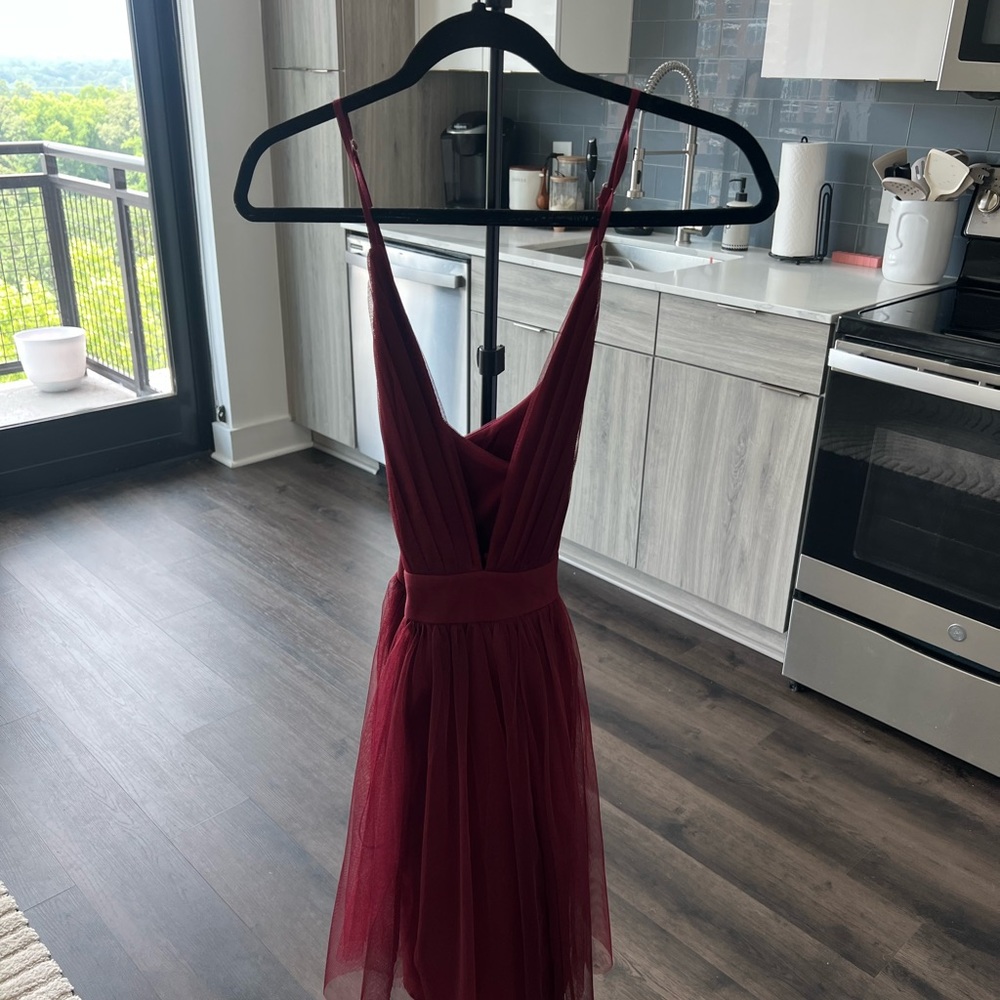 Maroon dress